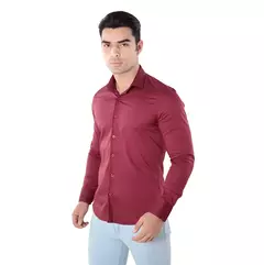 Camisa Manga Longa Super Slim Básica Com Elastano na internet