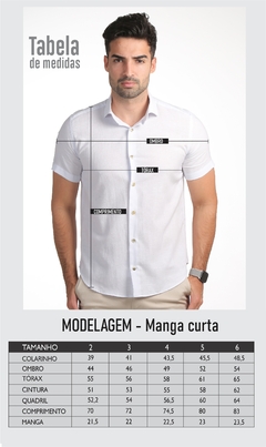 Camisa Manga Curta Slim Fit Básica na internet