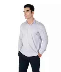 Camisa Manga Longa Slim Fit Algodão Egípcio Fio 80 na internet