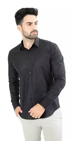 Camisa Manga Longa Slim Fit Básica