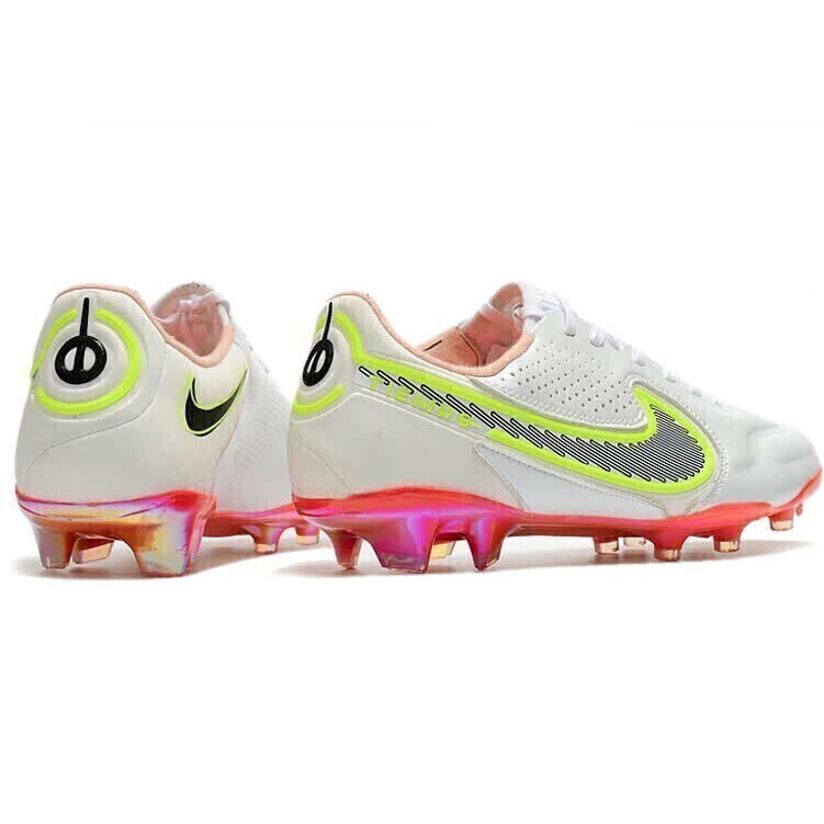 Nike Campo Tiempo Legend 9 Elite FG Branco Laranja