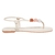 Rasteira Thong Esfera Creme - Santa Lolla - loja online