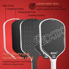 Paleta Zoodo Pickleball T700 White - comprar online