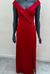 Vestido Longo Vermelho Decote Ombro a Ombro - comprar online