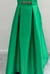 Vestido Longo Verde Tafetá com Bolsos - comprar online