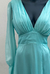 Vestido Longo Verde Tiffany Mangas Longas na internet