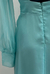 Vestido Longo Verde Tiffany Mangas Longas - loja online