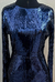 Vestido Midi Paetê Azul Marinho - comprar online