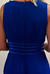 Vestido Long Midi Azul Royal com Renda Guippir - loja online