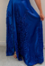 Vestido Longo Azul Royal Gola e Fenda - Aliá Dress You