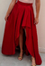 Vestido Long Midi Bicolor Rose e Vermelho - comprar online