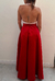 Imagem do Vestido Long Midi Bicolor Rose e Vermelho