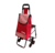 Carrito de mandado multisus con silla plegable Rojo