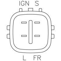 0140622 REGULADOR DENSO 12V LEXUS 03-09; TOYOTA 03-09. 0150, 126600-0150 LESTER 11087, 11090, 11153, 11197, 11198, 11571, 13983, 13994, IN6015 - AUTOPARTES ELECTRICAS RAGA