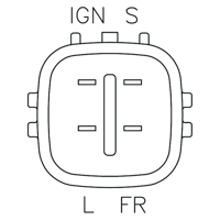 0140623 REGULADOR DENSO TOYOTA 03-14. LEXUS 06-13. 12V 126600-3000 LESTER 11138, 11139, 11196, 11324, 13984 IN6300 - AUTOPARTES ELECTRICAS RAGA