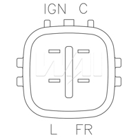 0142033 REGULADOR HONDA ACCORD, ODYSSEY, PILOT 12V IN6315 - comprar en línea