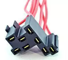 Conector de 8 terminales para interruptor de luz, diseñado para vehículos Chevrolet.