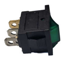 0325304 INTERRUPTOR DE 1 PASO TECLA MINI VERDE 3 TERM ON/OFF 12V 25304 - comprar en línea