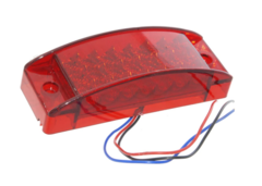 060152 PLAFON LATERAL RECTANGULAR 21LEDS ROJO ALTA -HIGH (H) Y BAJA (LOW) EN-PL015R 0152