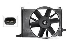 074357708 MOTOVENTILADOR RADIADOR COMPLETO 12V CON TOLVA CHEVROLET CHEVY C2 C3 CARFAN MV 1341258