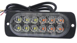 0805230 LAMPARA DE 8 LED ESTROBO AUTOMOTRIZ MULTIFUNCIONAL BLANCO / AMBAR CON MEMORIA 12 V - comprar en línea