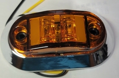 0816653 Plafon DIRECCIONAL DE LED PARA CAMION, CON GEL, CROMADO ROJO