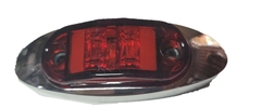 0816654 PLAFON 6 LEDS DIRECCIONAL DE LED PARA CAMION, CON GEL, CROMADO ROJO