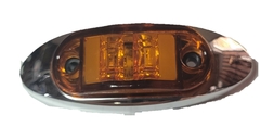 0816655 PLAFON 6 LEDS DIRECCIONAL DE LED PARA CAMION, CON GEL, CROMADO AMBAR