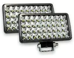 084036 FARO DE LED RECTANGULAR, 36 LED SUPERPOTENTE, 12-80V ALTA Y BAJA PARA MOTOCICLETA 4036