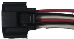 Conector de 6 terminales para sensor MAF de Nissan, con cables rojo, negro y blanco.