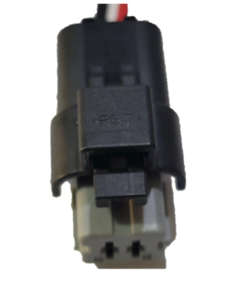 Conector de arnés de dos terminales para bulbo de aceite de Peugeot.