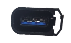 Conector de 3 terminales para bobina de encendido, utilizado en vehículos Honda como Accord, CR-V y Civic.