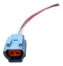 Conector de arnés de 2 terminales con módulo para bulbo de temperatura y bobina.