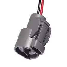 Conector de dos terminales para bulbo de temperatura de vehículos Honda, como Accord y Civic.