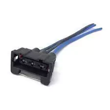 Conector de dos terminales para motoventilador de Volkswagen Pointer, sistema Bosch.