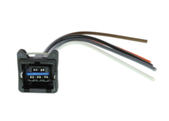 Conector de bomba de gasolina de 5 hembras para Ford Ka, con terminales y cables visibles.