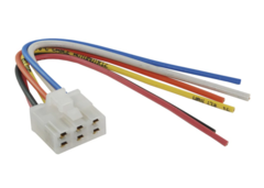 Conector de 6 terminales para palanca, compatible con Nissan Tsuru I, con cables de diferentes colores.