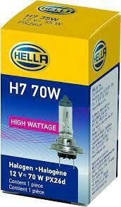 HELLAH770W FOCO H7 HELLA HALOGENO 12V 70W PX26d 007157571 HELLA - comprar en línea