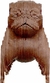 Quebra cabeças 3d pug decoração ornamento enfeite - Industria Fenix