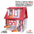 Kit Casa boneca escala Barbie garagem Milla RUBRUM 18 MOV RB - comprar online