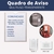 Display a5 expositor folha quadro aviso parede PET VERTICAL - comprar online