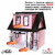 Kit Casa boneca escala Barbie garagem Milla PRINCE 18 MOV PP - Industria Fenix