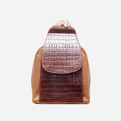 Mochila Belinda grabado croco