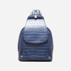 Mochila Belinda grabado croco - comprar online