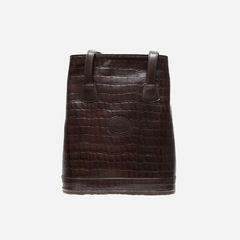 Mochila cartera Ani grabado croco - comprar online