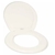 Asiento P/W.C. Redondo Cerrado Color Blanco Bisagras Ajustables (Basico)-2-CH-A200