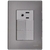 Contacto Electrico Con Placa De A. Inox Aterrizado Con 2 Apagadores 125 V 15 A Acabado Plata-INOX1009