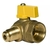 Valvula De Esfera Roscable Angular Hembra 1/2" Macho 3/8" Para Gas 400 Wog-VG-A12R38F