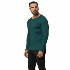 Camiseta Proteção Uv Térmica Masculina Verde na internet