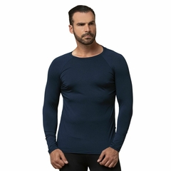 Camiseta Proteção Uv Térmica Masculina Azul - comprar online